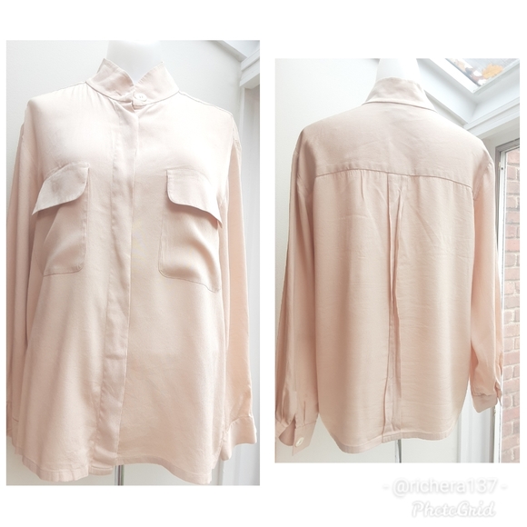 Christian Dior Vintage Silk Long Sleeve Shirt 12 - Picture 5 of 6